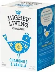 Higher Living Organic Chamomile & Vanilla 15Teabags
