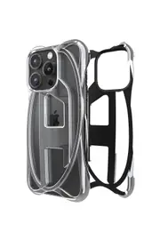 [Diesel] Diesel - Caged D Case iPhone 16 Pro - Cases - Unisex - Grey Grey