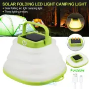 Rechargeable LED Outdoor Foldable Camping Tent Light USB & Solar Lantern Hiking