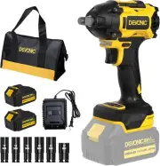 Llave de impacto inalámbrica Devonic, 330 ft-lb (450 N·m), 21 V, sin escobillas,
