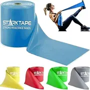 Resistance Bands Latex Free - Professional Fitness Bands for Home Training, Physiotherapy, Pilates, Strength Training and Rehabilitation - 23 Metres, Blue