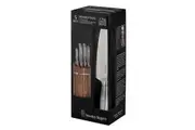STANLEY ROGERS DOMED OVAL 5 PIECE KNIFE BLOCK SET