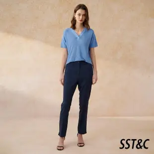 【SST&C 新品８５折】深藍色合身版西裝褲7262403004