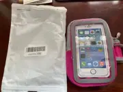 E Tronic edge Arm Band Phone Holder Running Band - PINK/Gray