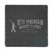 10TH MOUNTAIN Whiskey Slate Coaster