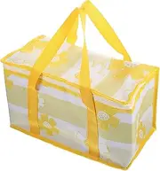 FONDOTIN Outdoor Insulated Picnic Bag with Zipper Seal Capacity Food Storage Container Pouch for Lunch Camping and Travel Portable Design for Easy Carrying