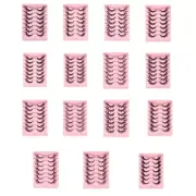7Pair Fuzzy Eye Lashes Natural Look False Eyelashes Wispy Faux Lashes