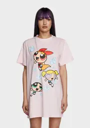 [Dolls Kill x The Powerpuff Girls] Sassy Sisters Oversized Tee