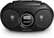 Philips AZ215B/79 CD Soundmachine Boombox CD/CD-R/CD-RW Player FM Radio Black
