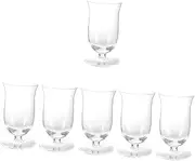 Alipis 6 Pcs Smooth Glass Creative Craft Cup Home Use Cocktail Glassware for Juice Beer