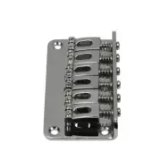 Chrome Fixed Guitar Bridge 78mm 6 Saddle Hardtail Bridge For Electric Guitar u