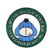 Winnie the pooh characters enamel pin - Eeyore "Its not much of a tail ......"