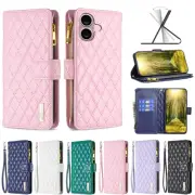 For Samsung S25 S24 S23 S22 S21 Ultra Plus Zip Flip Leather Wallet Phone Case