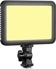 LDP8Bi LED Video Light Photography Light Panel 10W LED Fill Light 2800K-6500K Bi-Color Temperature Dimmable 11 FX Effects Dual Power Supply Ways with Cold Shoe Adapter for Vlog Live GTRH