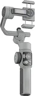 Zhiyun 089133 Smartphone Gimbal CINEPEER Smooth 5E Built-in LED Light, 3-Axis Smartphone Gimbal, Control Wheel, Up to 26 Hours of Continuous Operation, Light Gray
