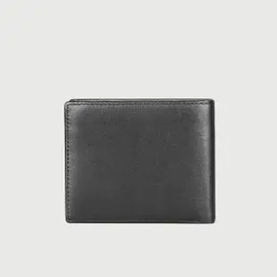 【BRAUN BUFFEL 德國小金牛】台灣總代理 卡斯 8卡中間翻零錢袋短夾-黑色(BF525-318-BK)