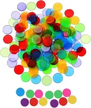 LRXIYODE 200Pcs Game Coins for Bingo Chips and Learning for Counting Sorting and Educational and Classroom Rewards