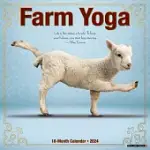 FARM YOGA 2024 12 X 12 WALL CALENDAR