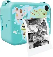 Binxind Digital Instant Camera with Print Paper Kids Child Selfie Video Camera Camcorder Camera Toy Kids,Blue