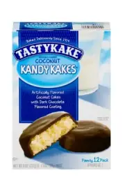New Tastykake Coconut Kandy Dark Chocolate Smooth Coating Cakes 8oz