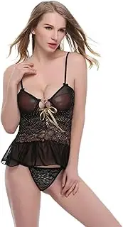 [JINZIJINYU] Babydoll for Women Uniform Temptation Passion Perspective Suit Couples Bed Flirting Clothes Hot Sexy Nightdress