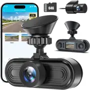 Dash Cam Front and Rear, 2.5K Single Front Dash Camera, 2.5K+1080P Dual Car Came