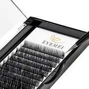 Eyelash Extensions 0.20 D Curl Natural Thick Individual Lashes Faux Mink Eyelash Extensions 9-15mm 8 Sizes in One Mixed Tray by EYEMEI ...
