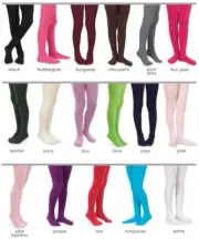 Jefferies Pima Cotton Solid Color Girls Tights