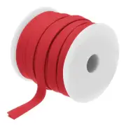 1/2 Inch Double Fold Bias Tape Continuous Bulk Bias Tape (Wine Red 25 Yards)