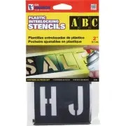 CH Hanson 2 In. Plastic Stencil Set (46 Piece) 10192 CH Hanson 10192
