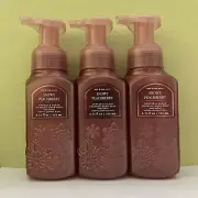 (3) Bath & Body Works White Barn SNOWY PEACH BERRY Gentle Foaming Hand Soap NEW