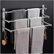 Towel Rack Towel Rail Towel Rack Towel Storage Holder Smooth Rounded Corner Wall Mounted Bath Towel Rail Bar Towel Bar Towel Holder/100Cm LWX