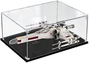 Acrylic Display Case for Lego 75301 Star Wars Luke Skywalkers X-Wing Fighter Figure Storage Box Dust Proof Glue Free