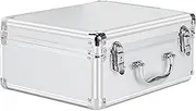 [Generisch] Hard Shell Briefcases, Heavy Duty Aluminum Housing, Truck Storage Organiser Chest - Handle Design Instrument Case with Safety Lock and Integrated Sponge, Exclusively for Display Items
