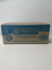82LT Premium bin liner garbage bag trash bag 250 carton 5 x 50 flat pack Clear