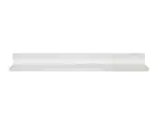 InPlace 35.4" W x 4.5" D x 3.5" H White MDF Picture Ledge Floating Wall Shelf