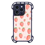 iPhone 16 Pro Ultra Bounce Case MagSafe Compatible STRAWBERRIES IN SUMMER
