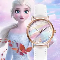 在飛比找momo購物網優惠-【Disney 迪士尼】冰雪奇緣 彩色氣質手錶 夜光指針 防