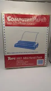 Vintage TOPS computer paper MATRIX NEW SEALED printer DOT 5601
