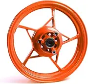 Orange Front Wheel Rim Compatible with Kawasaki Z650 Ninja 650 2017-2024, Z900 ABS include 2017-2024, Z900 SE 2022-2023, Bearing included, Motorcycle Replacement Accessories Parts