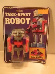 Vintage Arco Preschool Take Apart Robot #7028 1985 Children's Toy Unopened
