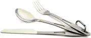 TOAKS SLV-02 Titanium 3-Piece Outdoor Cutlery Set