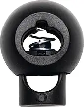 Cord Locks Toggle Plastic Lock End Double Hole Spring Stopper Fastener Slider Drawstring Toggles Paracord Bean Slideer Nylon Backpack Clamp Clip Rope Round Adjustable Replacement Stop 6mm 7mm 8mm