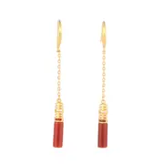 E07 Double Happiness Gilt Earrings Niche Design Sense Female Ear Jewelry