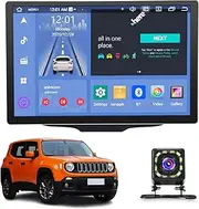 New 13.3 inch Multifunctional Car Big Screen for Jeep Renegade 2016 2017 2018, Android Car Radio Stereo, Touch Screen Auto Navigation System with Carplay GPS WiFi Bluetooth FM M(Size:2+32 G)