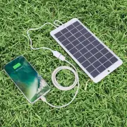 5V 10W Portable Solar Power Charging Panel USB Charger for Samsung IPhone Tablet