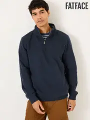 FatFace Brooke Navy Half Neck Sweatshirt (AB4155) | $114