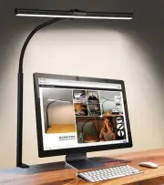 ACNCTOP Desk Lamp for Office Home - Eye-Caring Architect Task 25 Black