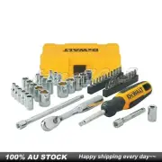 DeWALT 1/4" Drive 50 Piece Mechanics Tool Set Kit DWMT81610 Socket Set AU STOCK