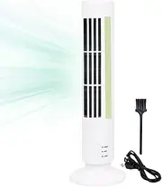 Vertical Air Conditioning Fan, Pedestal Bladeless Fan, Bladeless Vertical Electric Air Conditioning Fan, Energy Saving Silent Floor Fan for Tra Area